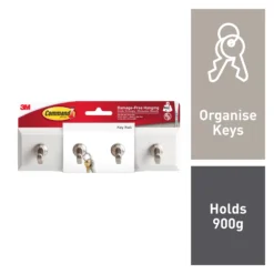Master Yale Shop -Master Yale Shop 3m command quartz medium single key rail holds 0 9kg0051141975696 02c