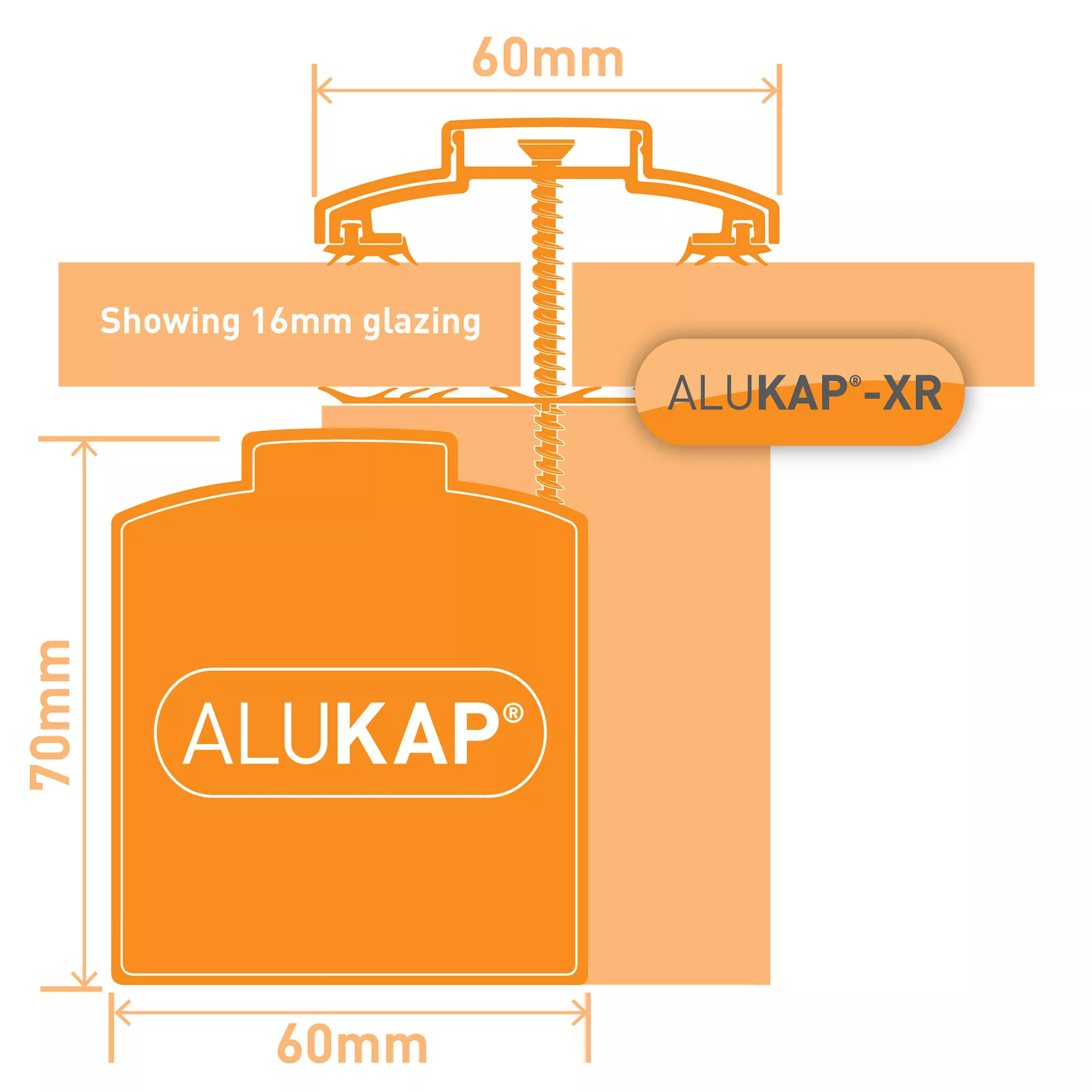 Alukap XR Brown Aluminium Glazing Bar, (L)3.6m (W)60mm 3 Alukap XR Brown Aluminium Glazing Bar, (L)3.6m (W)60mm - Image 3