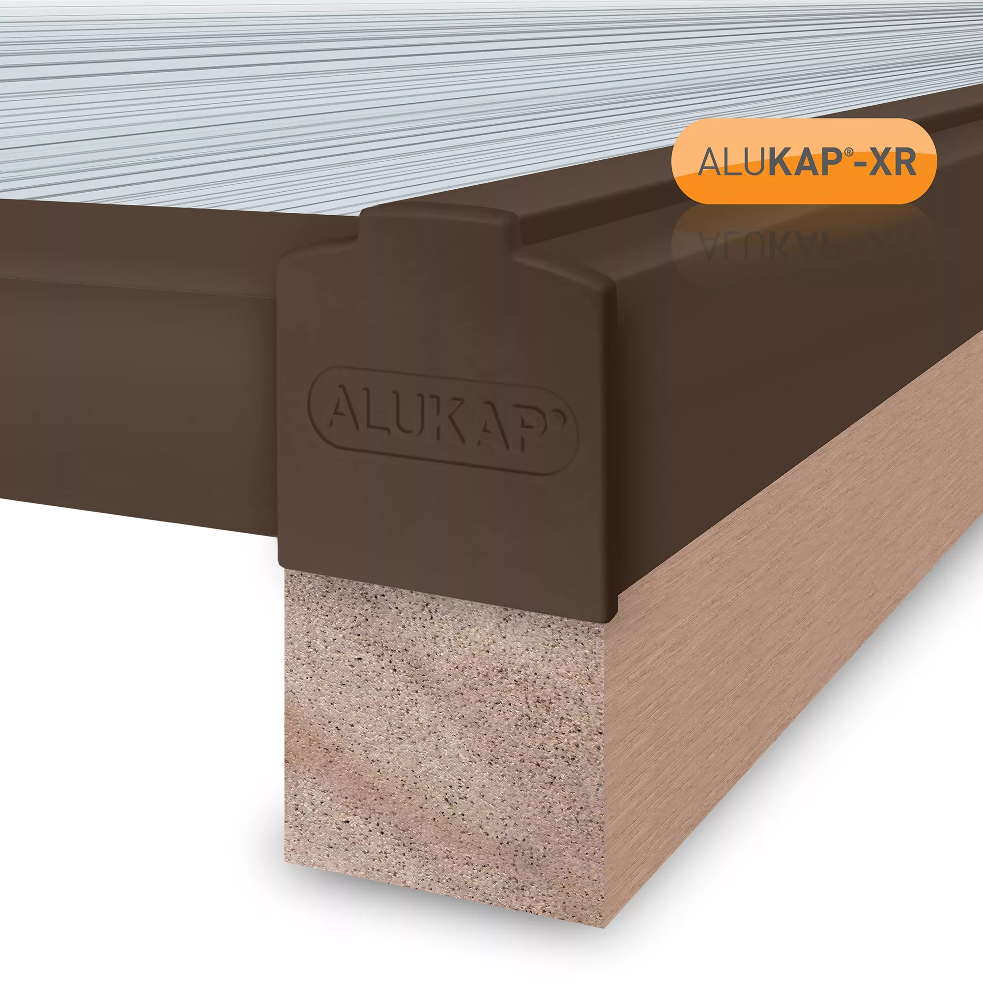 Alukap XR Brown Aluminium Glazing Bar, (L)4.8m (W)60mm (T)70mm 6 Alukap XR Brown Aluminium Glazing Bar, (L)4.8m (W)60mm (T)70mm - Image 6