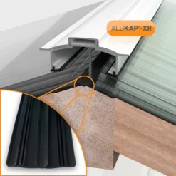 Alukap XR White Aluminium Glazing Bar, (L)3m (W)80mm (T)35mm -Master Yale Shop alukap xr white aluminium glazing bar l 3m w 80mm t 35mm5060521030882 01i bq
