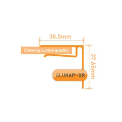 Alukap XR White Endstop (L)4800mm (W)40mm (T)50mm -Master Yale Shop alukap xr white endstop l 4800mm w 40mm t 50mm5060521032824 01t bq