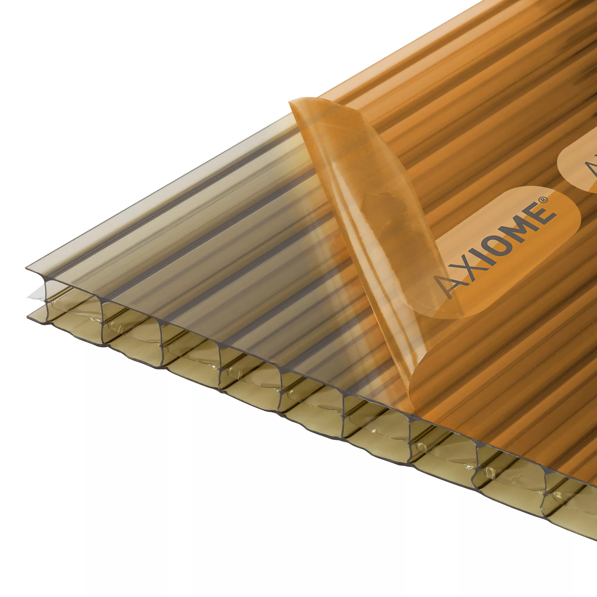 Axiome Bronze Effect Polycarbonate Multiwall Roofing Sheet (L)5m (W)690mm (T)16mm 1 Axiome Bronze Effect Polycarbonate Multiwall Roofing Sheet (L)5m (W)690mm (T)16mm