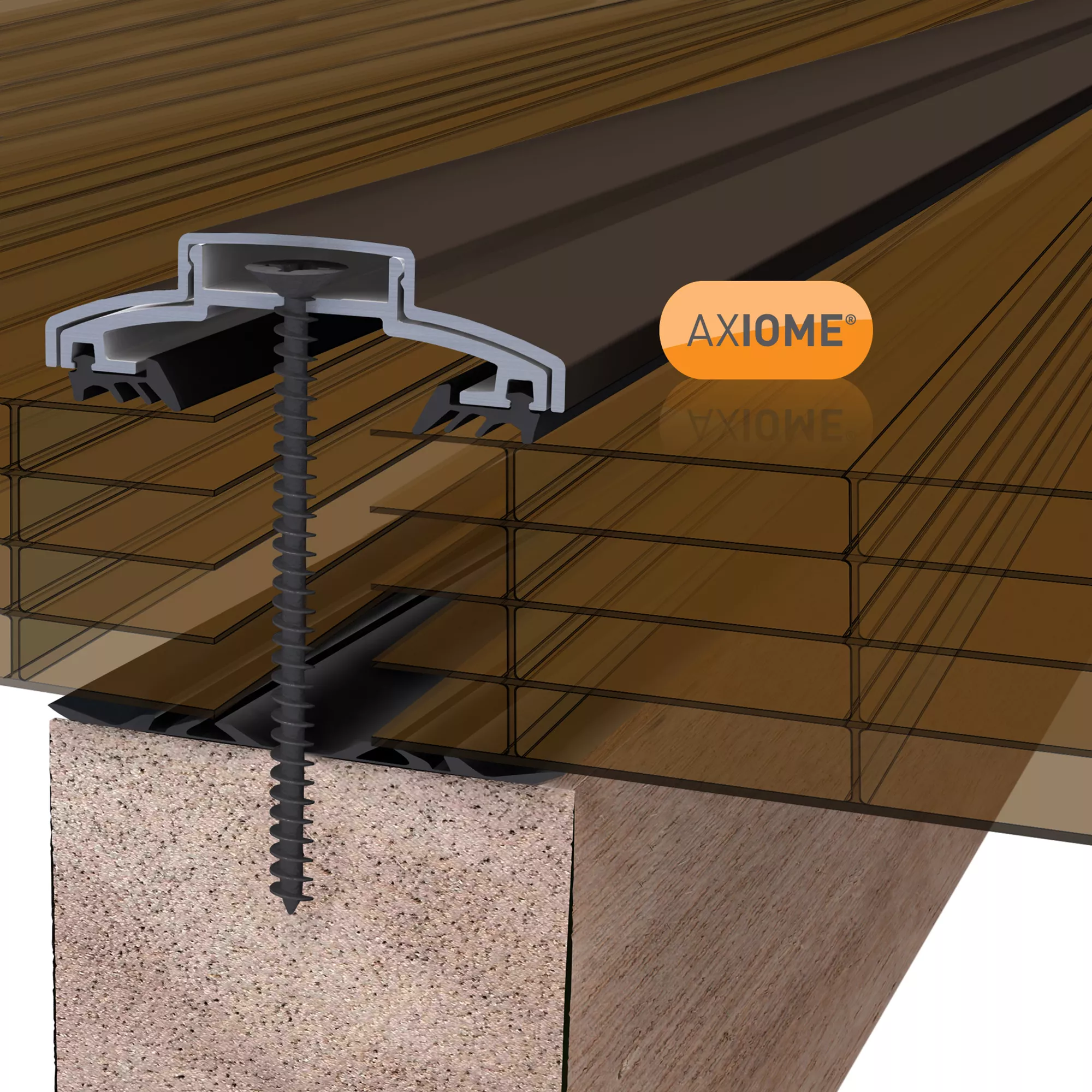 Axiome Bronze Effect Polycarbonate Multiwall Roofing Sheet (L)5m (W)690mm (T)25mm 2 Axiome Bronze Effect Polycarbonate Multiwall Roofing Sheet (L)5m (W)690mm (T)25mm - Image 2