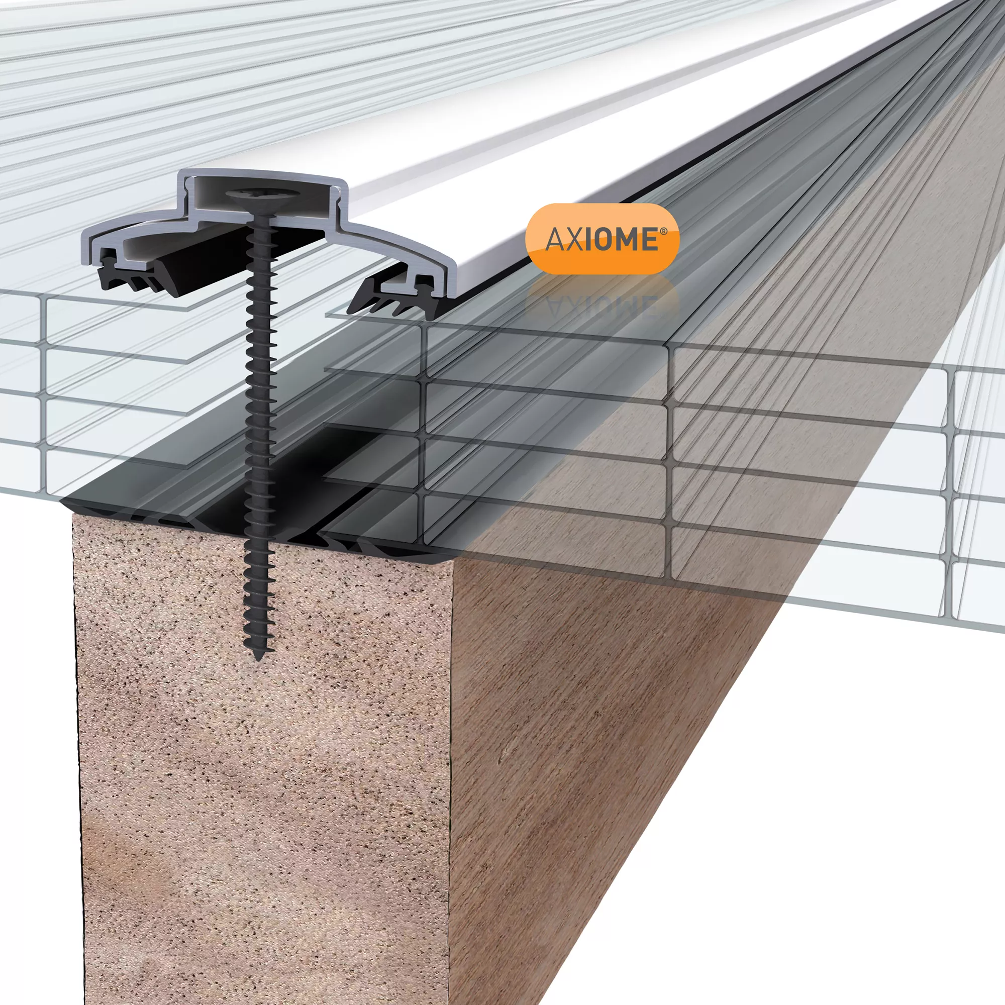 Axiome Clear Polycarbonate Multiwall Roofing Sheet (L)2m (W)690mm (T)25mm 3 Axiome Clear Polycarbonate Multiwall Roofing Sheet (L)2m (W)690mm (T)25mm - Image 3