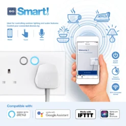 BG 13A Grey 2 Gang Outdoor Smart Weatherproof Switched Socket -Master Yale Shop bg 13a grey 2 gang outdoor smart weatherproof switched socket5050765217989 05t bq scaled