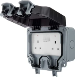 BG 13A Grey 2 Gang Outdoor Weatherproof Switched Socket 9 BG 13A Grey 2 Gang Outdoor Weatherproof Switched Socket -Master Yale Shop bg 13a grey 2 gang outdoor weatherproof switched socket5050765022200 01c bq scaled