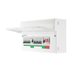 BG 63A 10-way High Integrity Dual RCD Fully Populated Domestic Consumer Unit