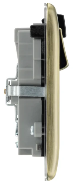 BG Antique Brass 13A Raised Slim Switched Double WiFi Extender Socket With USB 11 BG Antique Brass 13A Raised Slim Switched Double WiFi Extender Socket With USB -Master Yale Shop bg antique brass 13a raised slim switched double wifi extender socket with usb5050765212946 04c bq scaled