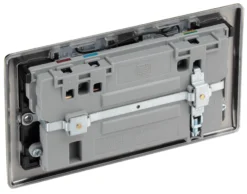 BG Antique Brass 13A Raised Slim Switched Double WiFi Extender Socket With USB 13 BG Antique Brass 13A Raised Slim Switched Double WiFi Extender Socket With USB -Master Yale Shop bg antique brass 13a raised slim switched double wifi extender socket with usb5050765212946 06c bq scaled