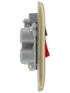 BG Antique Brass Cooker Switch & Socket With Neon & Black Inserts -Master Yale Shop bg antique brass cooker switch socket with neon black inserts5050765214094 05c scaled