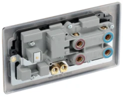 BG Antique Brass Cooker Switch & Socket With Neon & Black Inserts -Master Yale Shop bg antique brass cooker switch socket with neon black inserts5050765214094 21c scaled