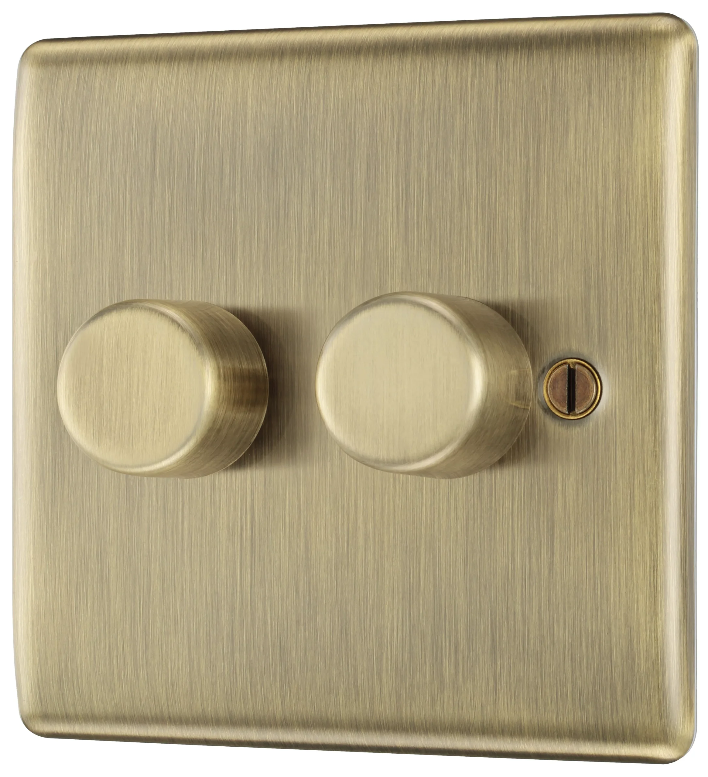 BG Antique Brass Profile Double 2 Way 400W Dimmer Switch 1 BG Antique Brass Profile Double 2 Way 400W Dimmer Switch