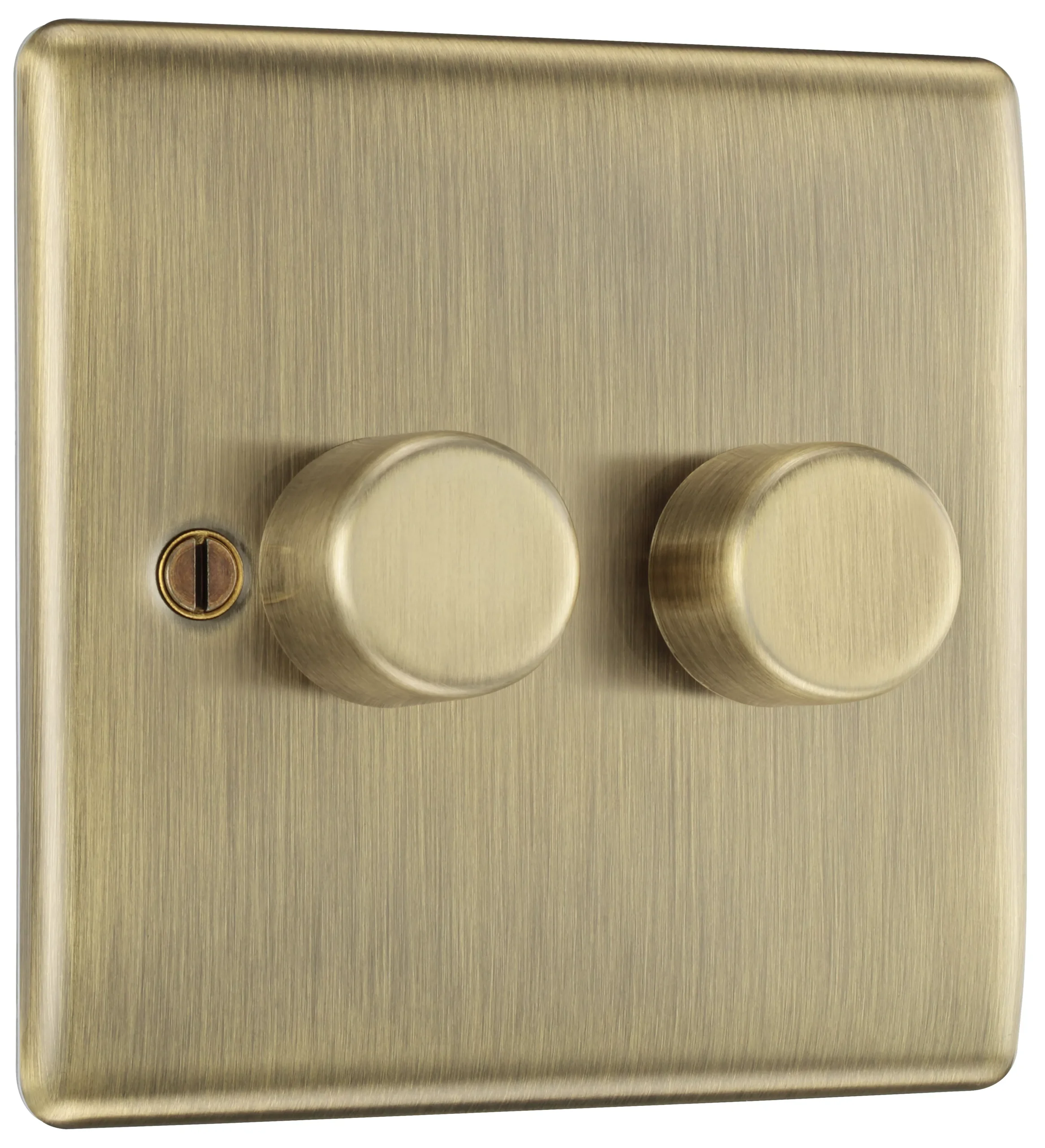 BG Antique Brass Profile Double 2 Way 400W Dimmer Switch 3 BG Antique Brass Profile Double 2 Way 400W Dimmer Switch - Image 3