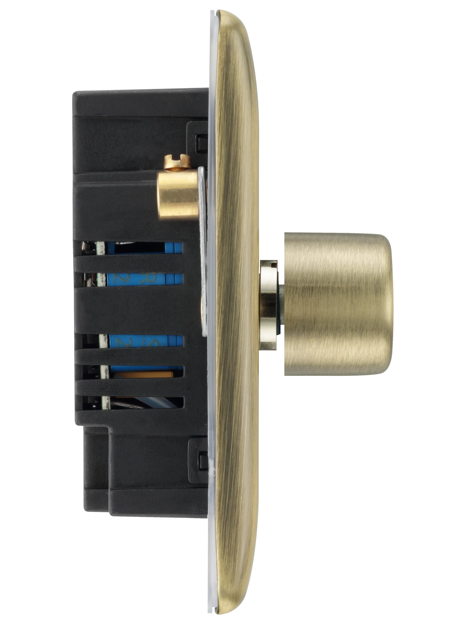 BG Antique Brass Profile Double 2 Way 400W Dimmer Switch 5 BG Antique Brass Profile Double 2 Way 400W Dimmer Switch - Image 5