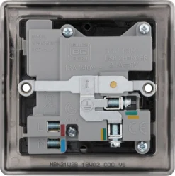 BG Black Nickel Single 13A Switched Socket With USB X2 & Black Inserts 9 BG Black Nickel Single 13A Switched Socket With USB X2 & Black Inserts -Master Yale Shop bg black nickel single 13a switched socket with usb x2 black inserts5050765213042 04c scaled