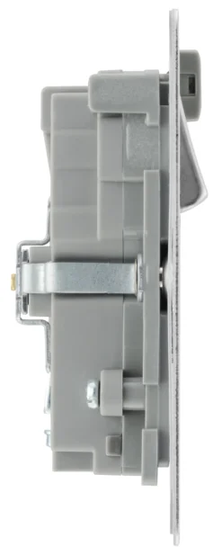 BG Brushed Steel 13A Flat Switched Double WiFi Extender Socket With USB -Master Yale Shop bg brushed steel 13a flat switched double wifi extender socket with usb5050765212984 04c scaled