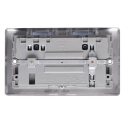 BG Brushed Steel 13A Raised Slim Switched Double WiFi Extender Socket With USB -Master Yale Shop bg brushed steel 13a raised slim switched double wifi extender socket with usb5050765213516 04c scaled