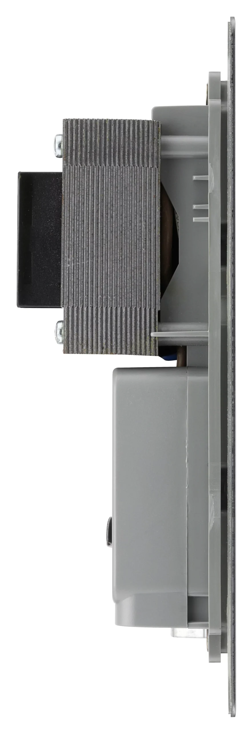 BG Brushed Steel Double Flat Screwed Shaver Socket Matt Steel Effect 5 BG Brushed Steel Double Flat Screwed Shaver Socket Matt Steel Effect - Image 5