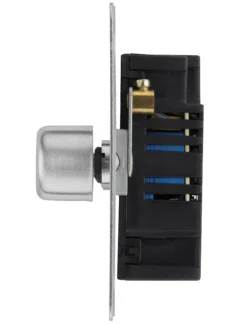 BG Brushed Steel Flat Profile Single 2 Way 400W Dimmer Switch -Master Yale Shop bg brushed steel flat profile single 2 way 400w dimmer switch5050765006057 05c scaled