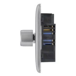 BG Brushed Steel Profile Double 2 Way 400W Dimmer Switch -Master Yale Shop bg brushed steel profile double 2 way 400w dimmer switch5050765213318 05c scaled