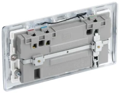 BG Chrome 13A Raised Slim Switched Double WiFi Extender Socket With USB -Master Yale Shop bg chrome 13a raised slim switched double wifi extender socket with usb5050765214179 21c scaled