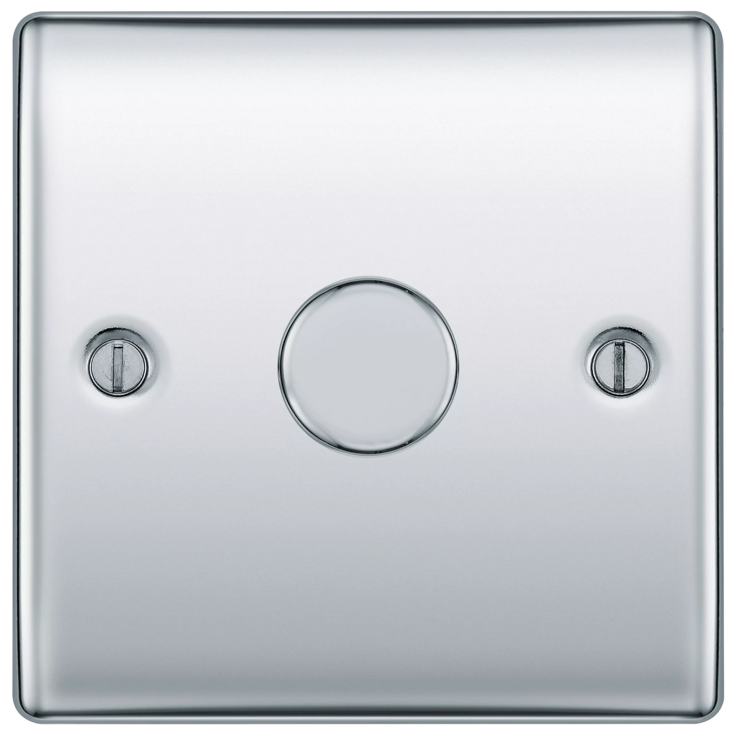 BG Chrome Raised Slim Profile Single 2 Way 400W Dimmer Switch 2 BG Chrome Raised Slim Profile Single 2 Way 400W Dimmer Switch - Image 2