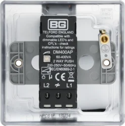 BG Chrome Raised Slim Profile Single 2 Way 400W Dimmer Switch 9 BG Chrome Raised Slim Profile Single 2 Way 400W Dimmer Switch -Master Yale Shop bg chrome raised slim profile single 2 way 400w dimmer switch5050765020220 04c scaled