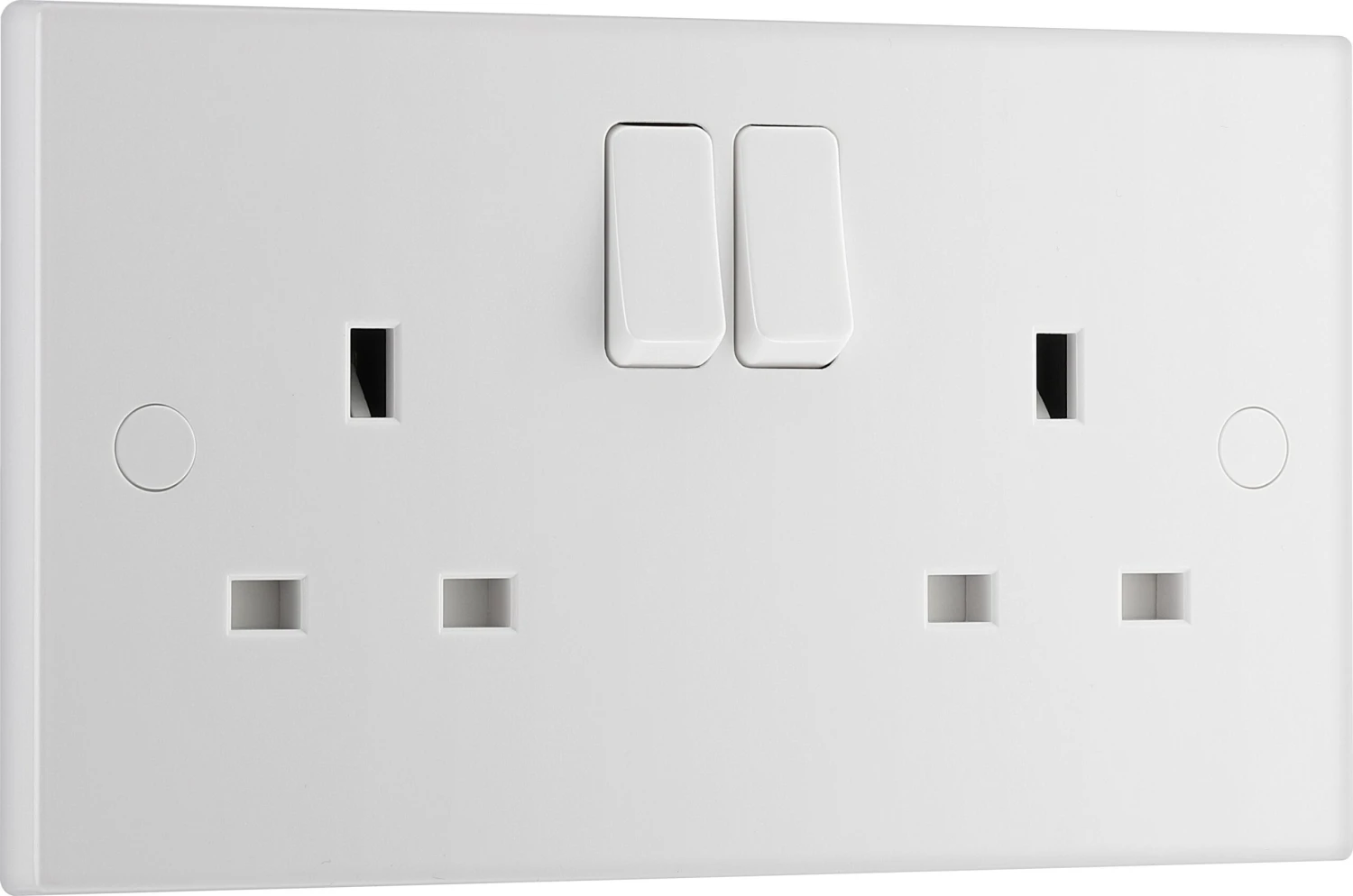 BG Double 13A Switched Socket & White Inserts, Pack Of 5 3 BG Double 13A Switched Socket & White Inserts, Pack Of 5 - Image 3