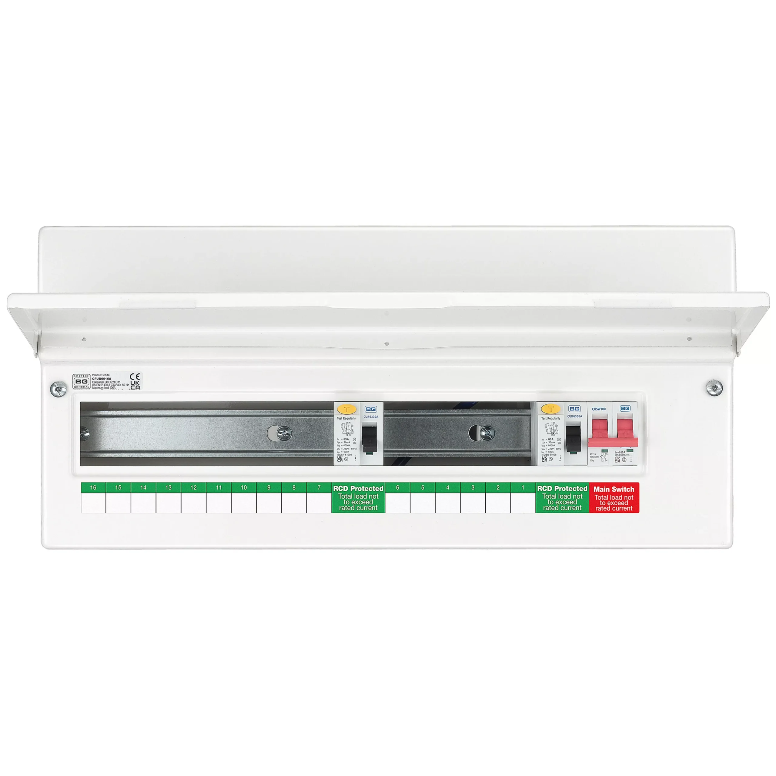 BG Dual RCD Unpopulated Domestic Consumer Unit 2 BG Dual RCD Unpopulated Domestic Consumer Unit - Image 2