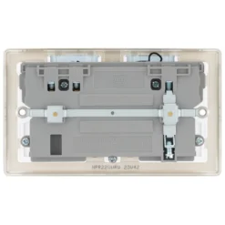 BG Nickel 13A Raised Slim Switched Double WiFi Extender Socket With USB -Master Yale Shop bg nickel 13a raised slim switched double wifi extender socket with usb5050765212960 04c bq scaled