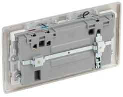 BG Nickel 13A Raised Slim Switched Double WiFi Extender Socket With USB -Master Yale Shop bg nickel 13a raised slim switched double wifi extender socket with usb5050765212960 06c scaled