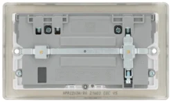 BG Nickel Double 13A Switched Socket With USB X2 3.1A & White Inserts -Master Yale Shop bg nickel double 13a switched socket with usb x2 3 1a white inserts5050765213370 04c scaled