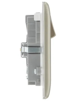 BG Nickel Double 13A Switched Socket With USB X2 3.1A & White Inserts -Master Yale Shop bg nickel double 13a switched socket with usb x2 3 1a white inserts5050765213370 05c scaled