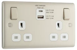 BG Nickel Double 13A Switched Socket With USB X2 4.2A & White Inserts 8 BG Nickel Double 13A Switched Socket With USB X2 4.2A & White Inserts -Master Yale Shop bg nickel double 13a switched socket with usb x2 4 2a white inserts5050765212953 03c scaled
