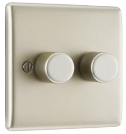 BG Nickel Raised Slim Profile Double 2 Way 400W Dimmer Switch -Master Yale Shop bg nickel raised slim profile double 2 way 400w dimmer switch5050765213479 03c scaled