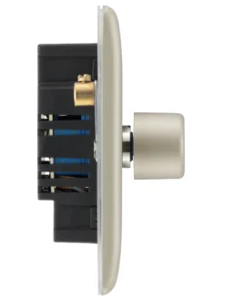 BG Nickel Raised Slim Profile Single 2 Way 400W Dimmer Switch -Master Yale Shop bg nickel raised slim profile single 2 way 400w dimmer switch5050765213462 05c scaled