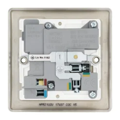 BG Nickel Single 13A Switched Socket With USB X2 & White Inserts -Master Yale Shop bg nickel single 13a switched socket with usb x2 white inserts5050765114288 04c bq