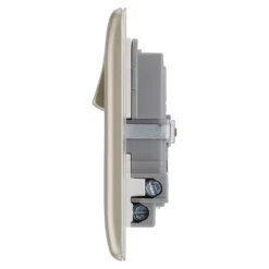 BG Nickel Single 13A Switched Socket With USB X2 & White Inserts -Master Yale Shop bg nickel single 13a switched socket with usb x2 white inserts5050765114288 05c bq