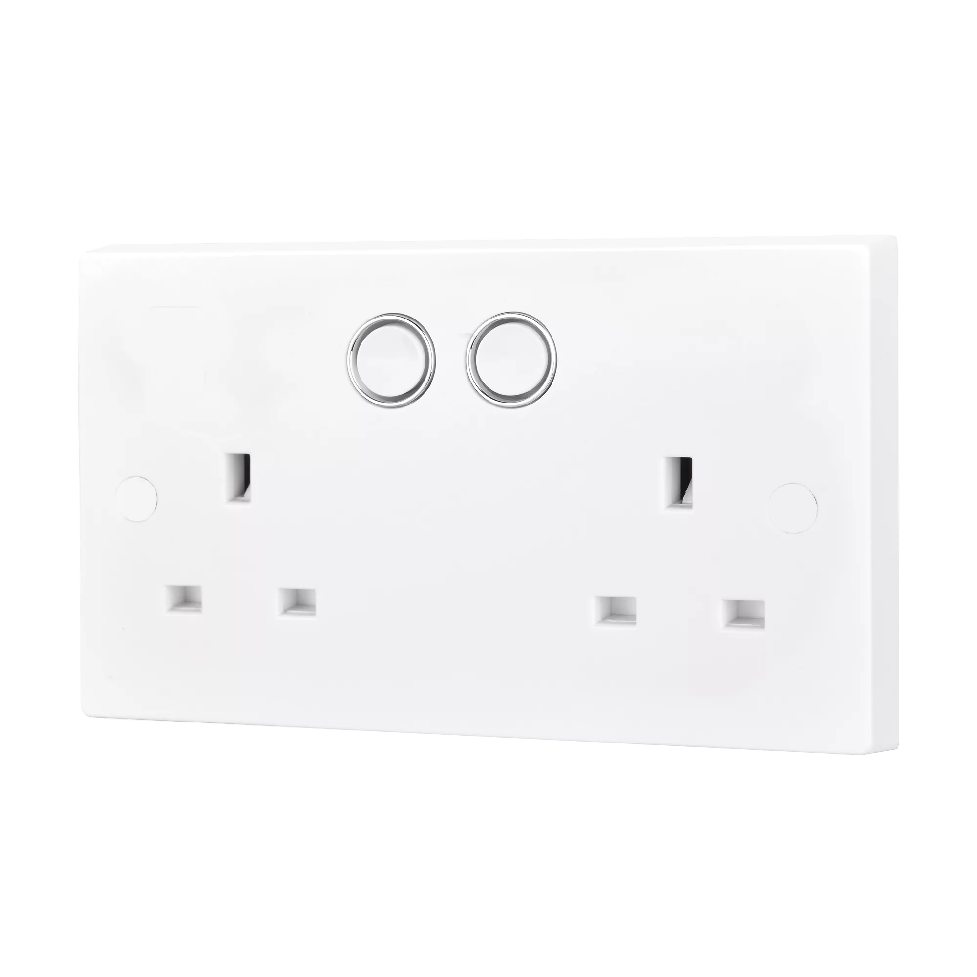 BG Smart White 13A 2 Gang Socket 1 BG Smart White 13A 2 Gang Socket