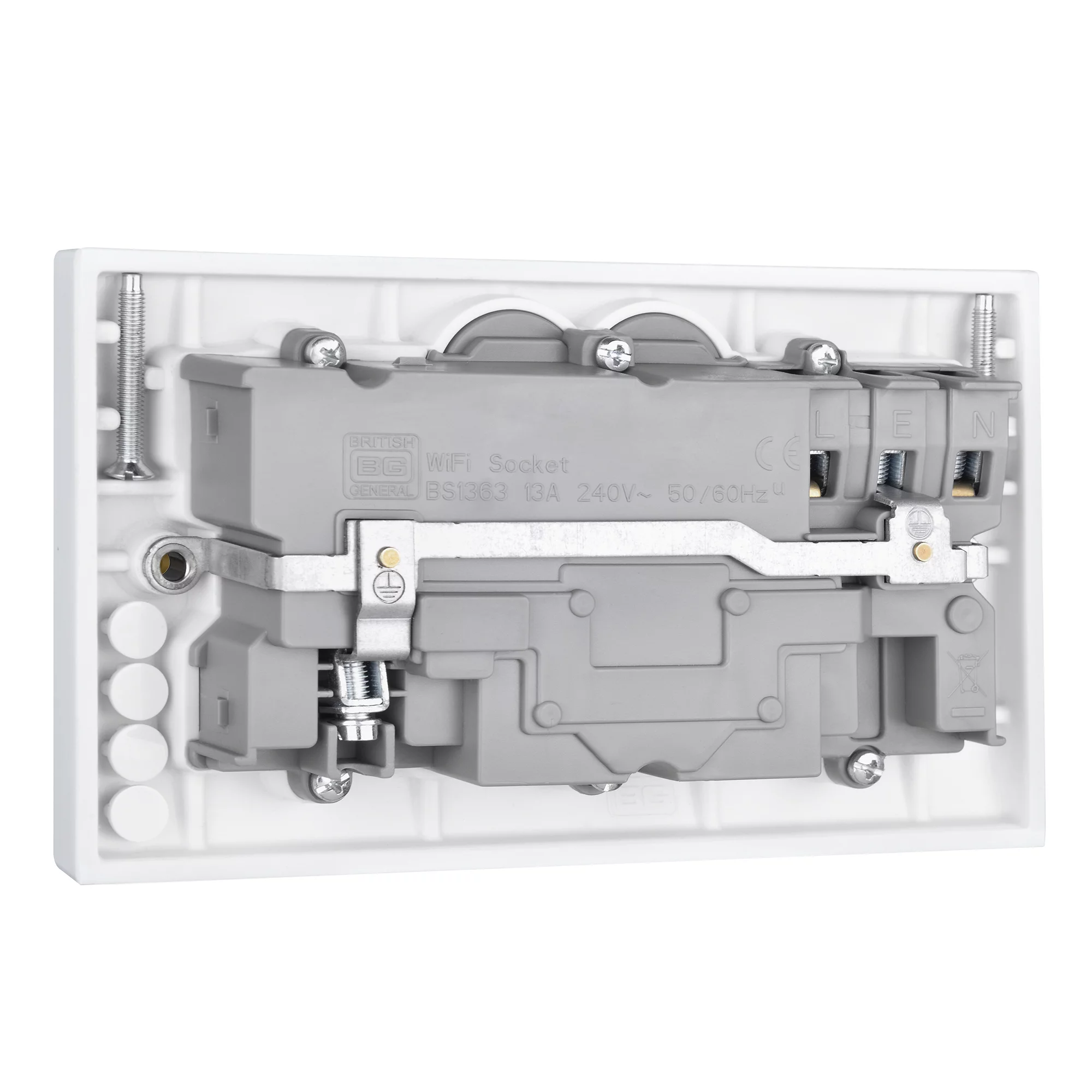 BG Smart White 13A 2 Gang Socket 3 BG Smart White 13A 2 Gang Socket - Image 3
