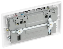 BG White 13A Raised Square Switched Double WiFi Extender Socket With USB -Master Yale Shop bg white 13a raised square switched double wifi extender socket with usb5050765154581 21c scaled