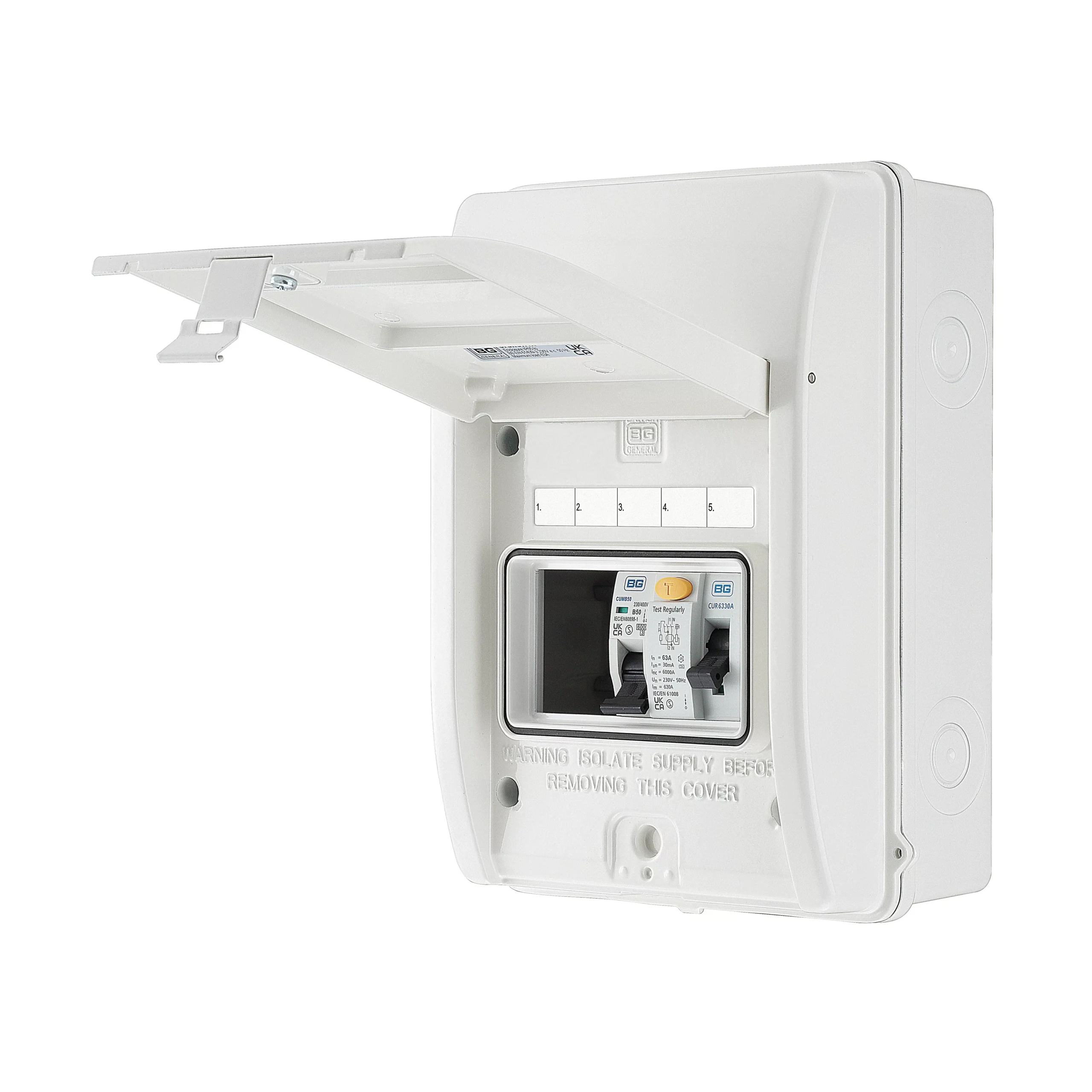 BG White 63A Consumer Unit 1 BG White 63A Consumer Unit