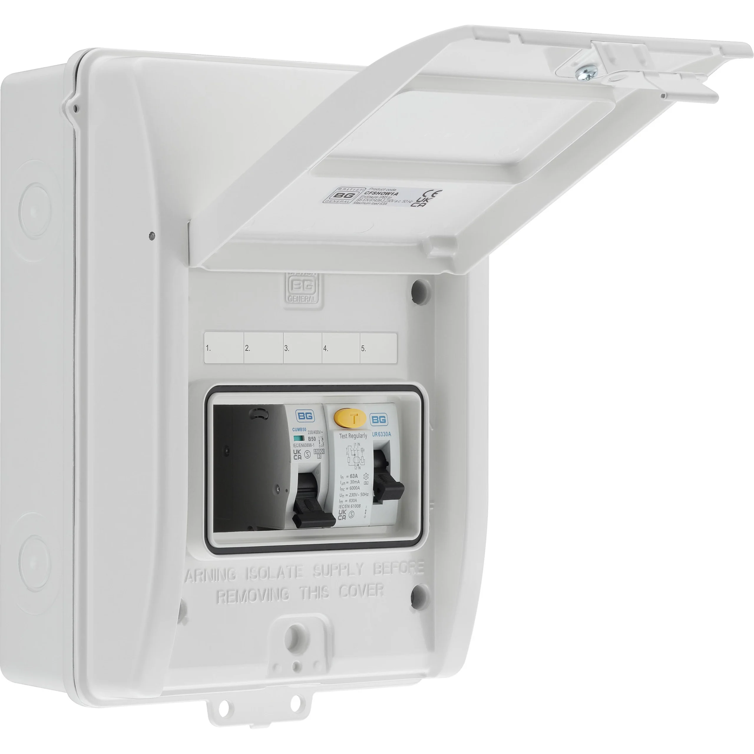 BG White 63A Consumer Unit 3 BG White 63A Consumer Unit - Image 3