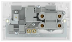 BG White Cooker Switch & Socket With Neon & White Inserts -Master Yale Shop bg white cooker switch socket with neon white inserts5021166970001 04c scaled