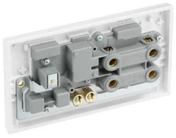 BG White Cooker Switch & Socket With Neon & White Inserts -Master Yale Shop bg white cooker switch socket with neon white inserts5021166970001 21c scaled