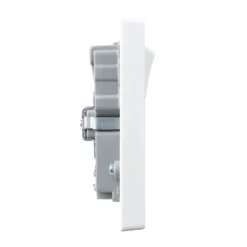 BG White Double 13A Switched Socket With USB X2 4.2A & White Inserts -Master Yale Shop bg white double 13a switched socket with usb x2 4 2a white inserts5050765171335 25c bq scaled