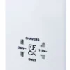 BG White Double Screwed Shaver Socket