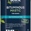 Bostik Waterproofing Black Downpipes, Gutters & Roofs Bituminous Mastic, 5L