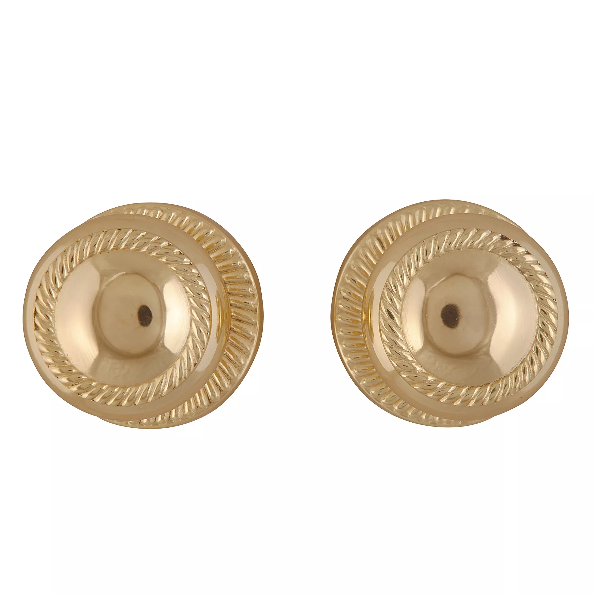 Brass Effect Zamac Round Internal Door Knob (Dia)49mm, Pack Of 3 1 Brass Effect Zamac Round Internal Door Knob (Dia)49mm, Pack Of 3