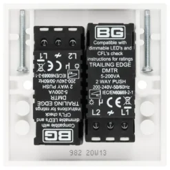 British General Profile Double 2 Way 200W Dimmer Switch 6 British General Profile Double 2 Way 200W Dimmer Switch -Master Yale Shop british general profile double 2 way 200w dimmer switch5050765231657 04c bq